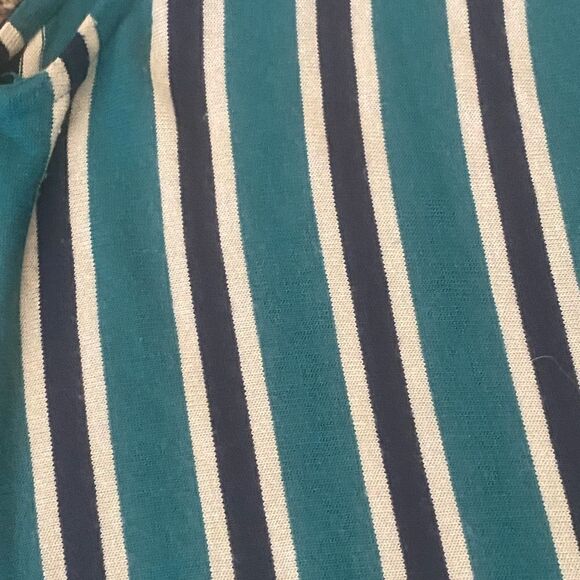 Zara Trafaluc Green/Navy Striped Knit Slip Dress. Size Small. - Picture 9 of 11